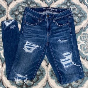 American Eagle Ripped Jeggings